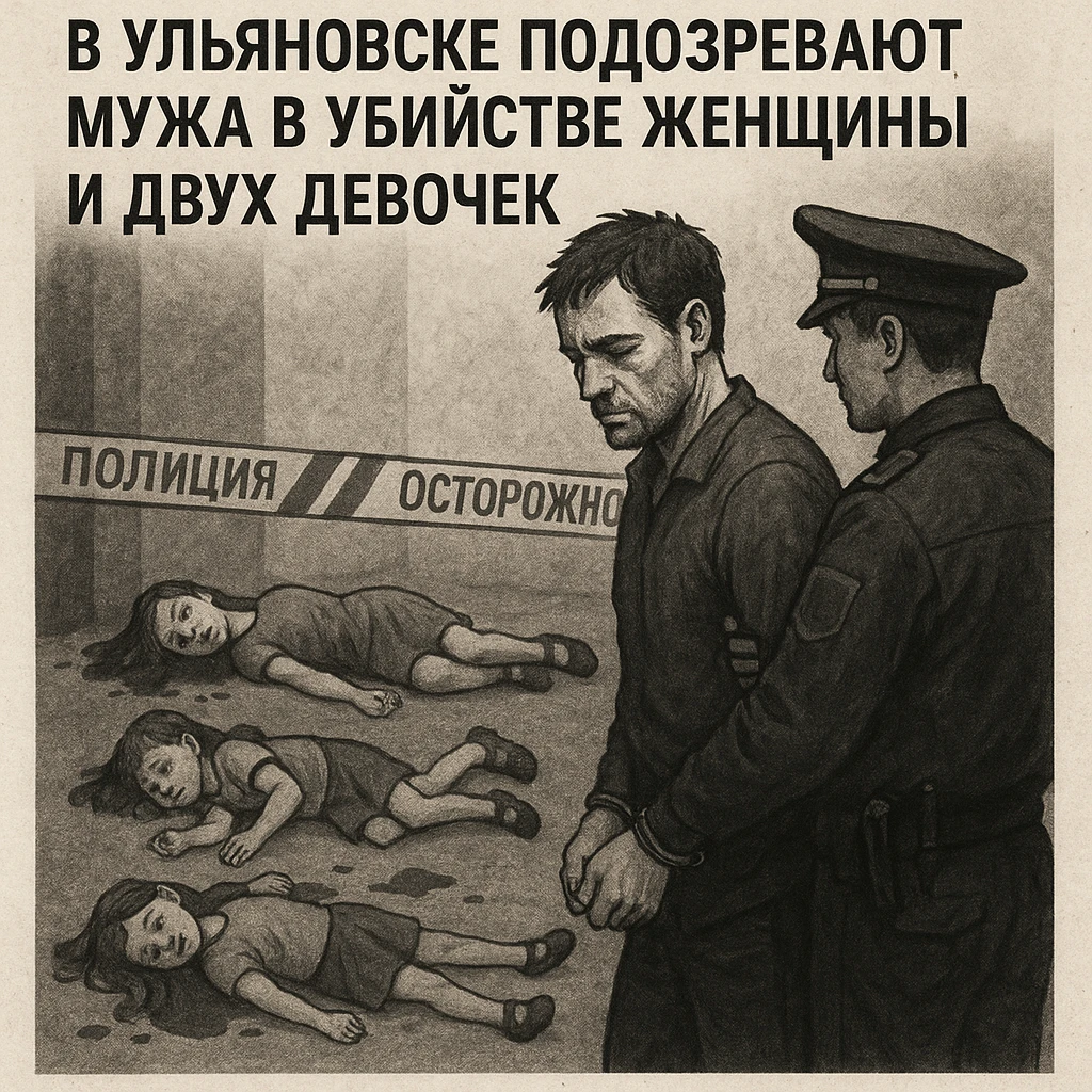 В Ульяновске подозревают мужа в убийстве женщины и двух девочек